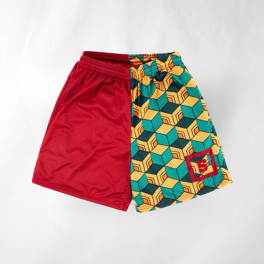 Water Pillar Premium Air Ventilation Mesh Unisex Shorts