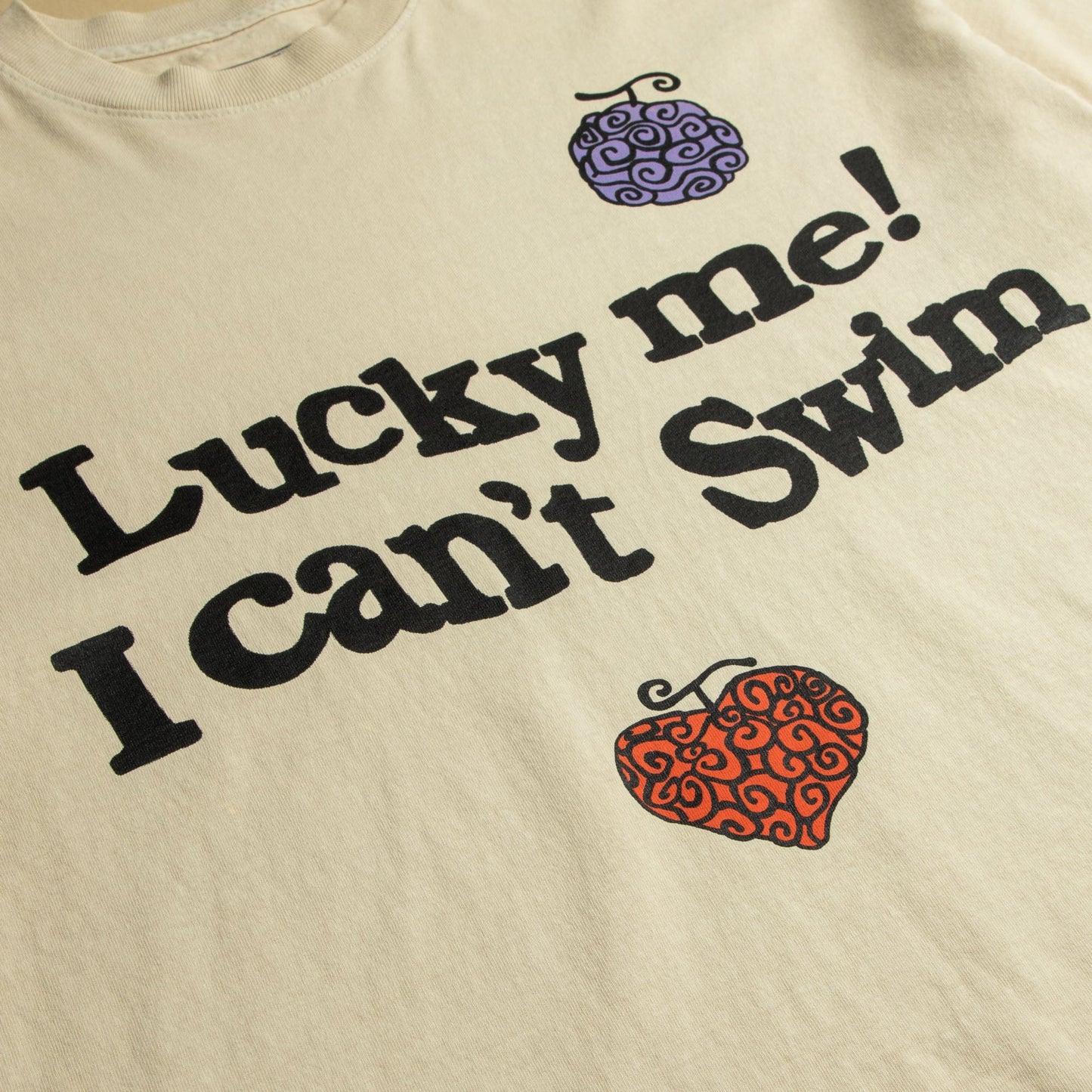 Devil Fruit v1 Heavyweight Oversized Crew Neck T-Shirt Some Slight Clothing