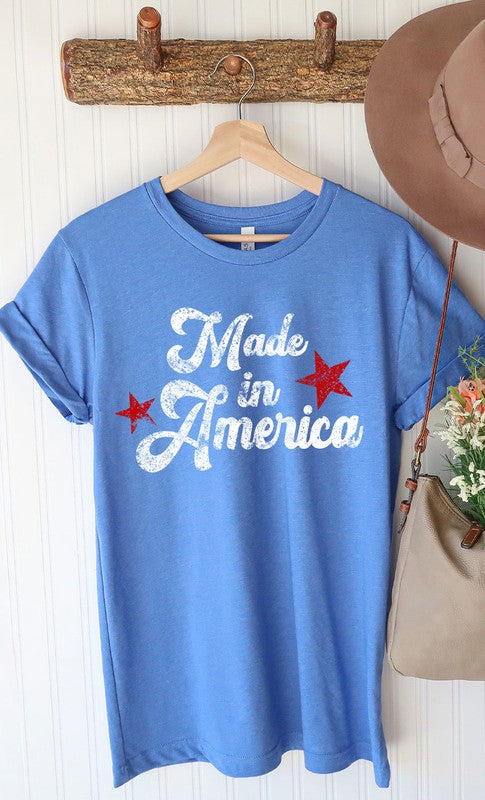 Vintage Made in America Graphic Tee PLUS Cotton Blend T-Shirt