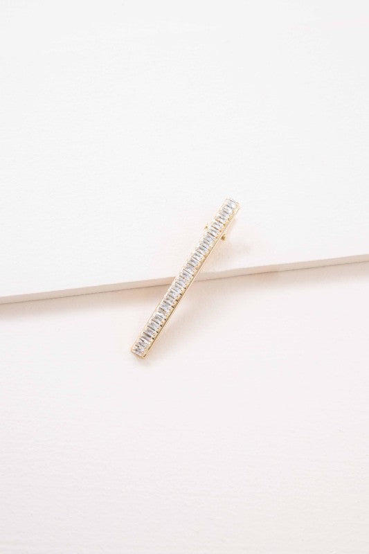 Dazzle Me Sparkly Hair Clip Plated Metal