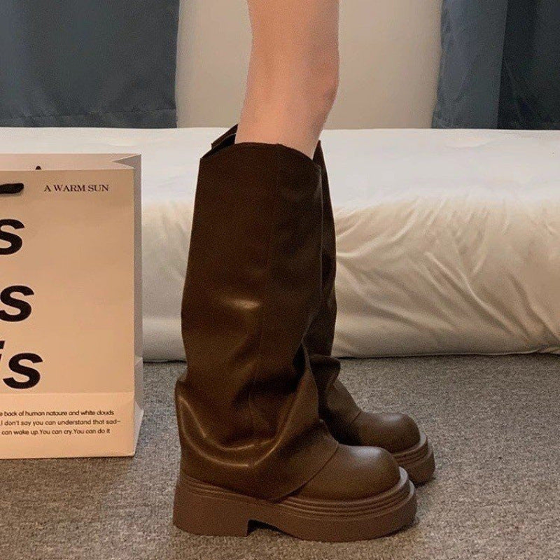 Women’s Platform Autumn/Winter Dress Boots British Style