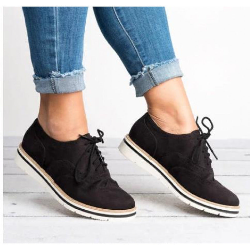 Women’s Retro British-Style Casual Shoes Chic Everyday Sneakers