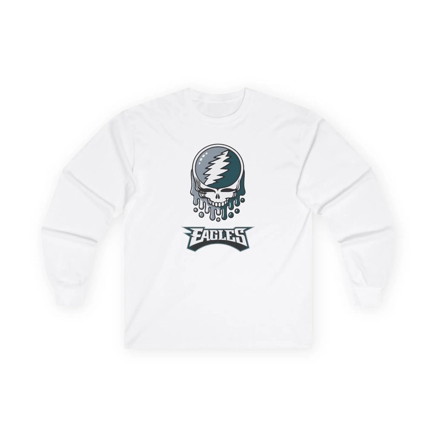 Grateful Dead Ultra-Cotton Long Sleeve Tee Philadelphia Eagles The Gridiron Collection