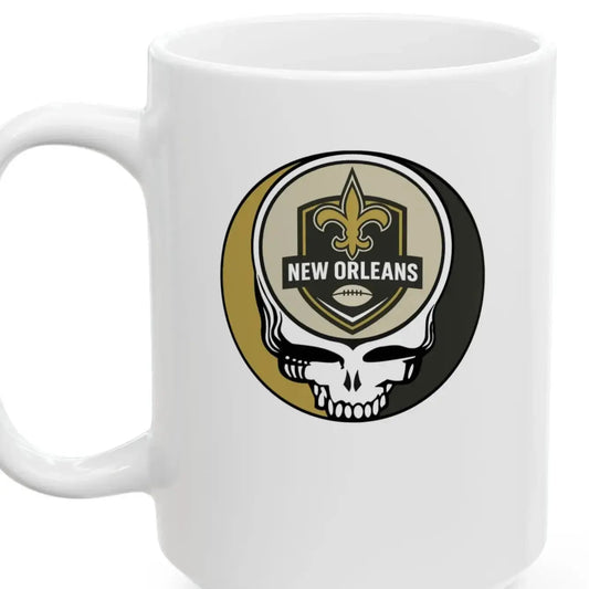 New Orleans Saints Stealie Ceramic Coffee Mug 15ounce The Gridiron Collection NFL