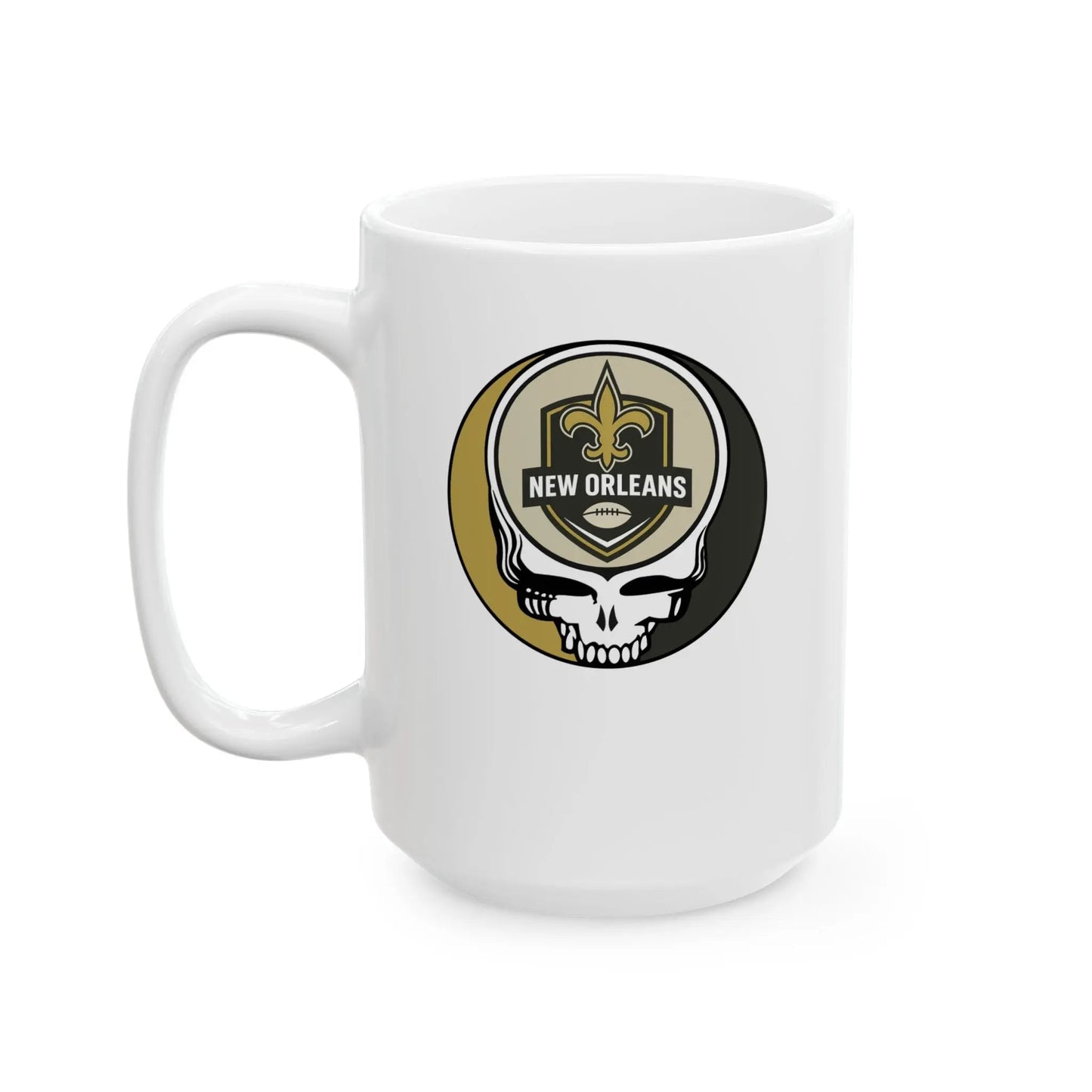 New Orleans Saints Stealie Ceramic Coffee Mug 15ounce The Gridiron Collection NFL