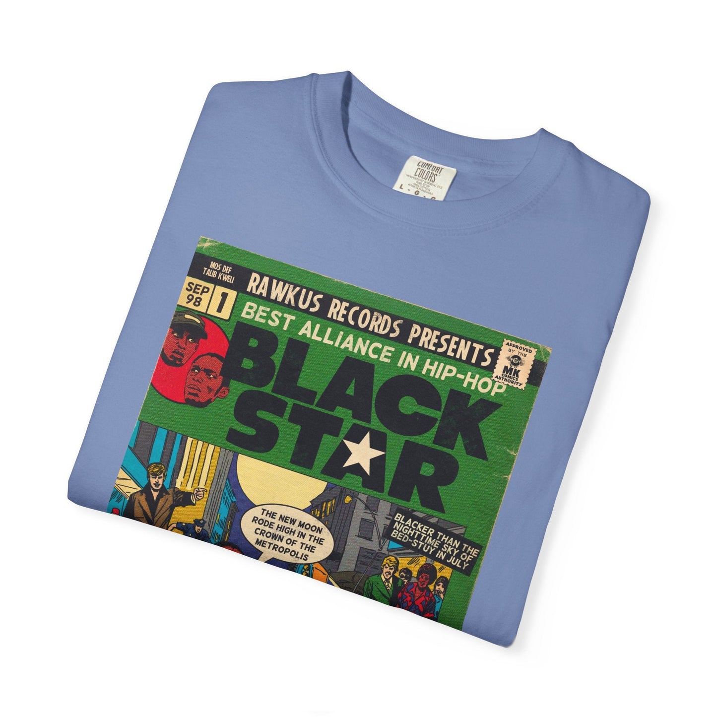 Black Star Unisex Comfort Colors T-shirt 100% Ring-Spun Cotton
