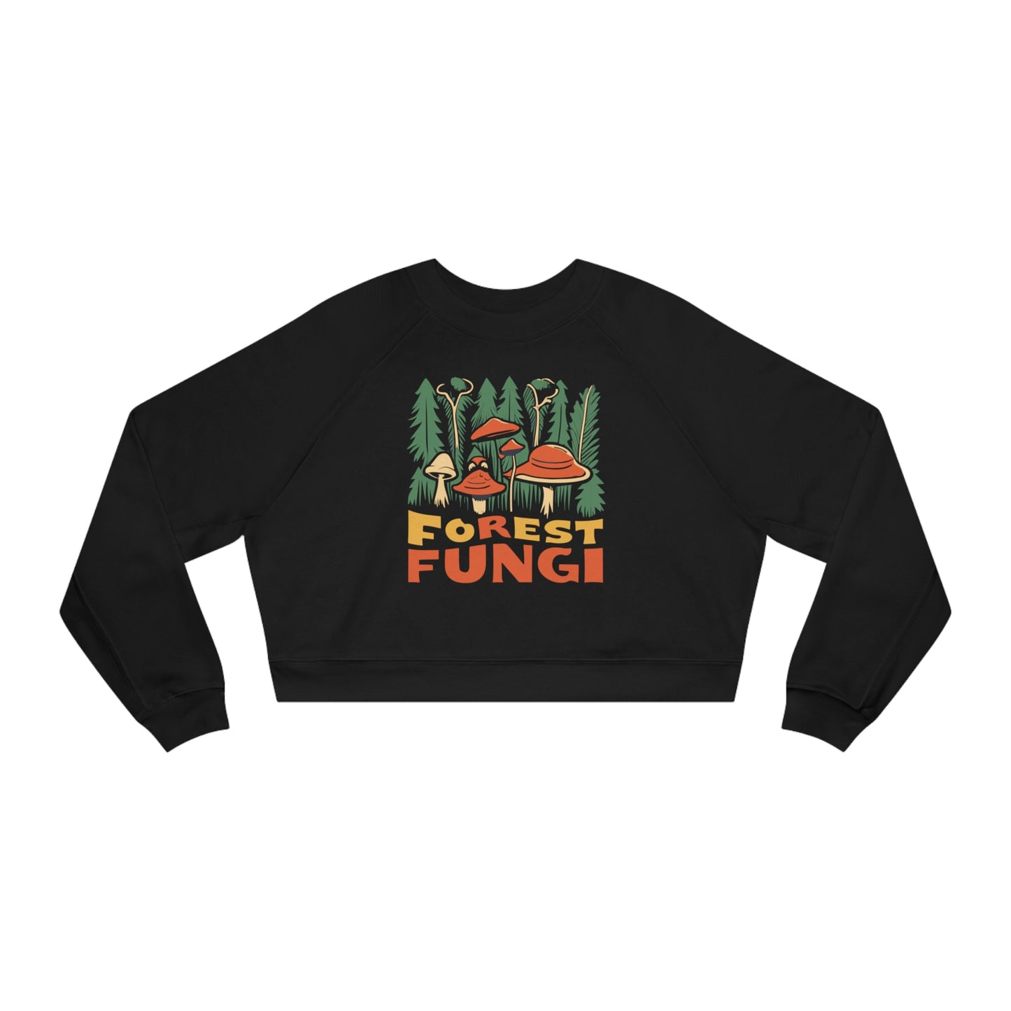 Frightening Forest Fungi Sweatshirt, Unique Mushroom Costume & Spooky Season Halloween Sweatshirt