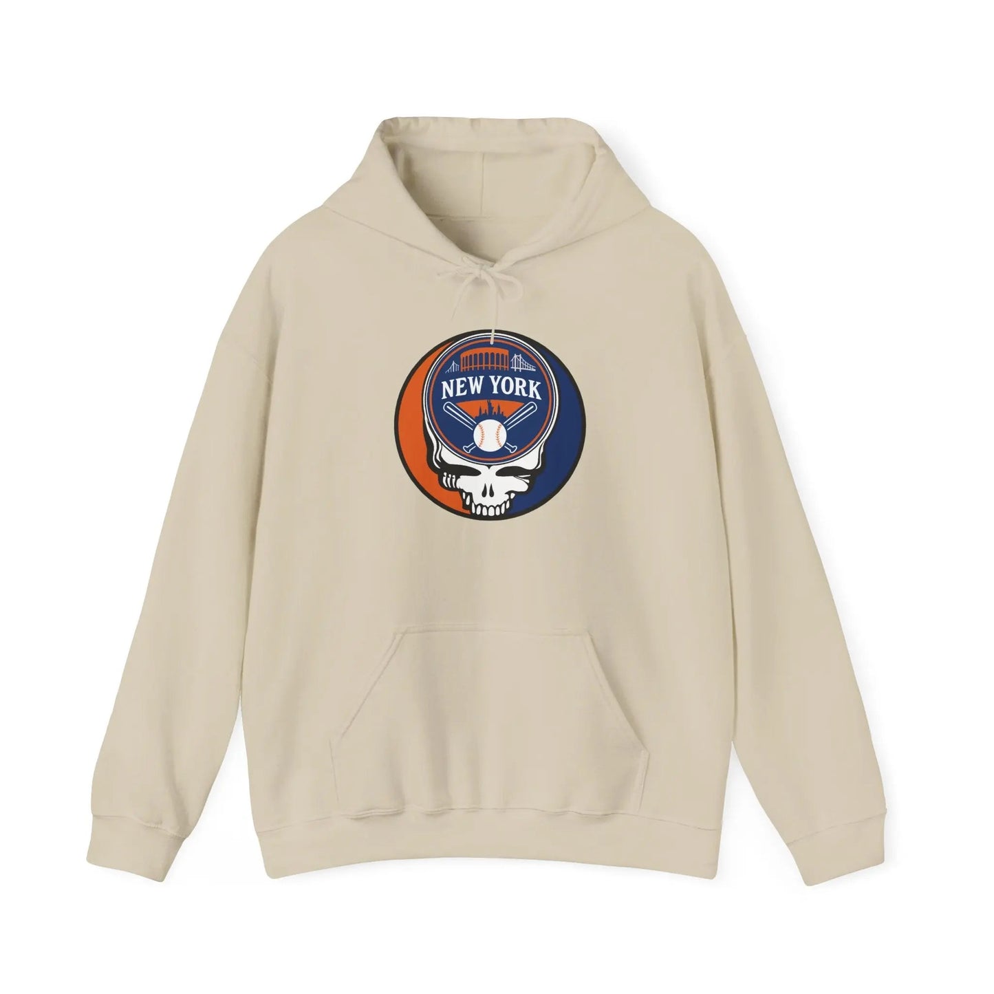 New York Baseball Edition Stealie Grateful Dead Unisex Heavy Blend Hoodie MLB