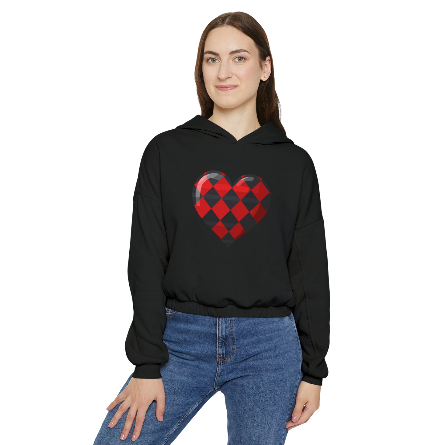 Valentine's best Gift, Women's Cinched Bottom Hoodie
