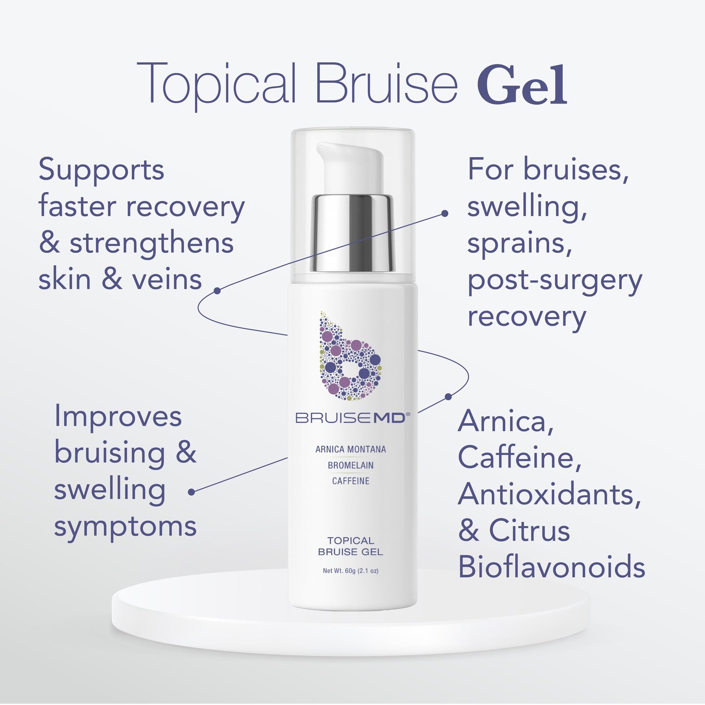 Topical Bruise Gel with Arnica and Caffeine BruiseMD