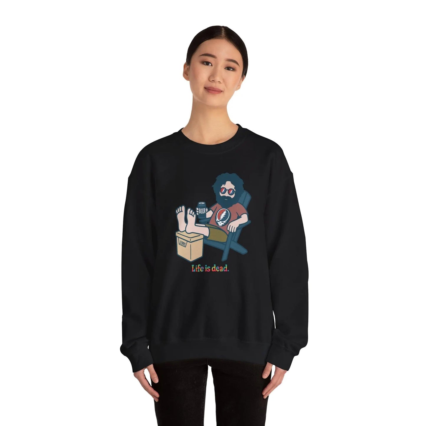 Stay Cool Jerry Life is Dead Crewneck Sweatshirt Unisex