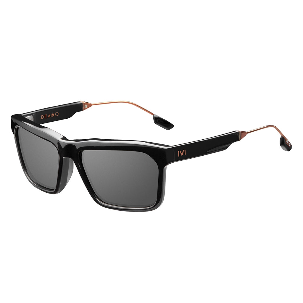 Polished Black & Copper Grey AR Lens Sunglasses Deano IVI
