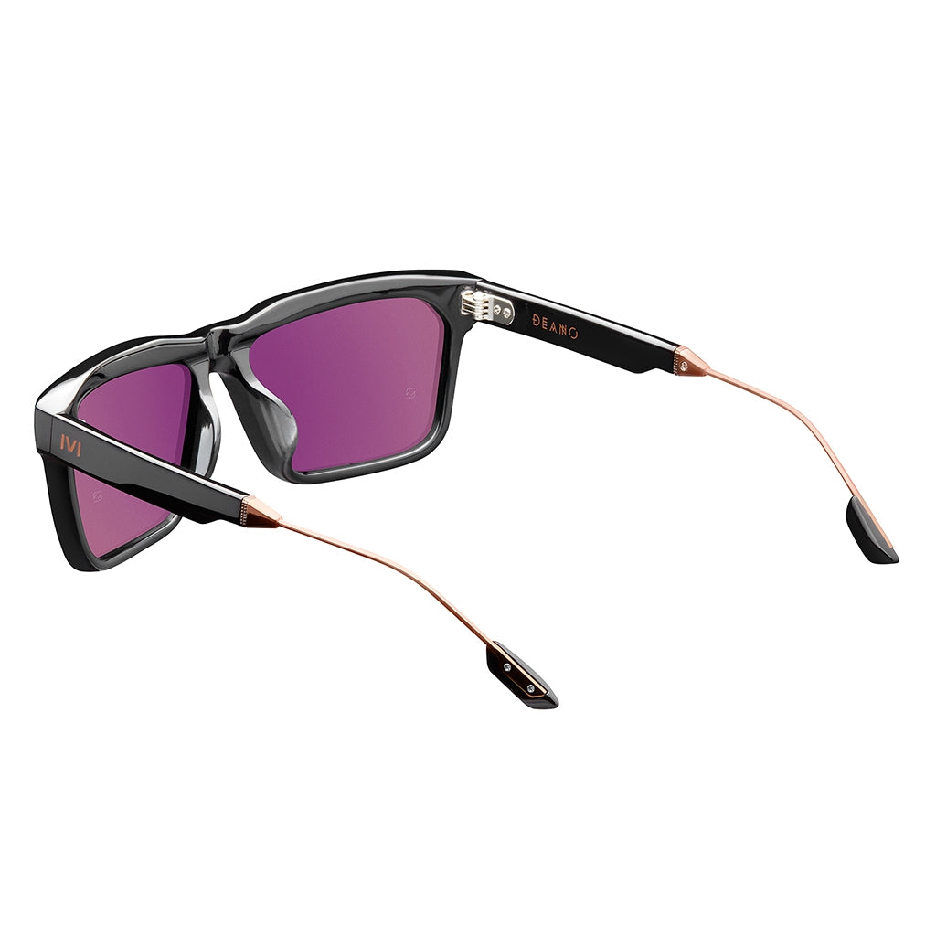 Polished Black & Copper Grey AR Lens Sunglasses Deano IVI