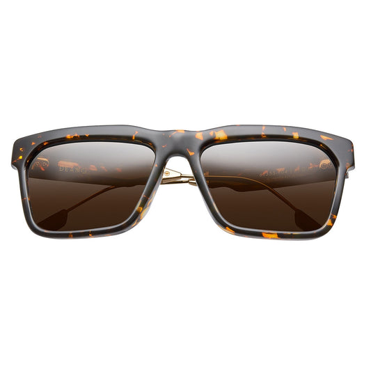 Polished Ambercomb Tortoise Brushed Gold / Bronze AR Lens Sunglasses Deano IVI