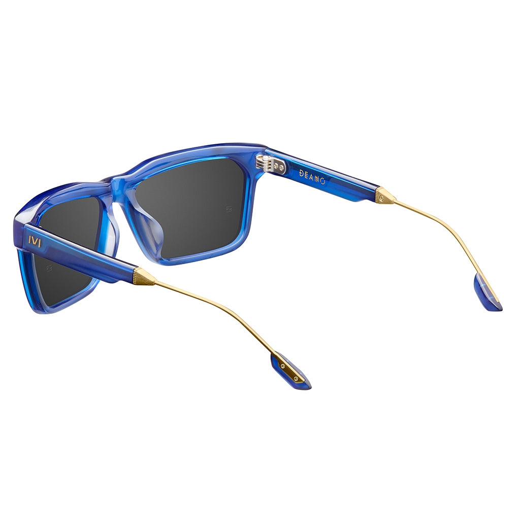 Matte Midway Blue Pacific Blue Flash Lens Sunglasses Deano IVI Vision