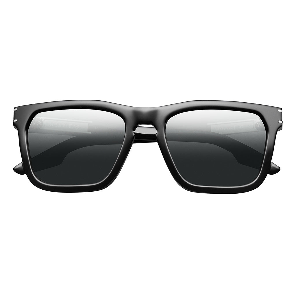 Polarized Grey AR Lens Brushed Aluminum Sunglasses Gravitas