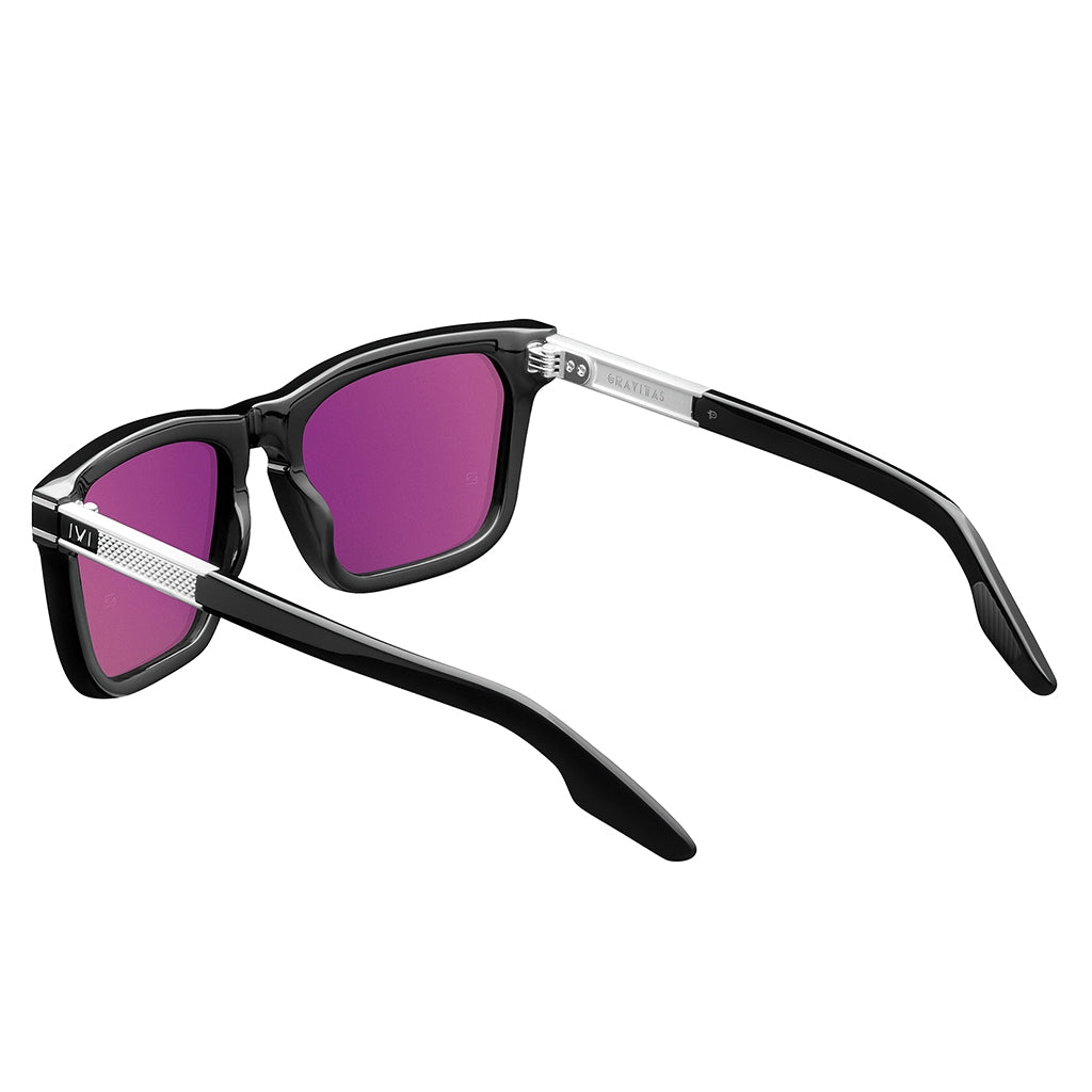 Polarized Grey AR Lens Brushed Aluminum Sunglasses Gravitas