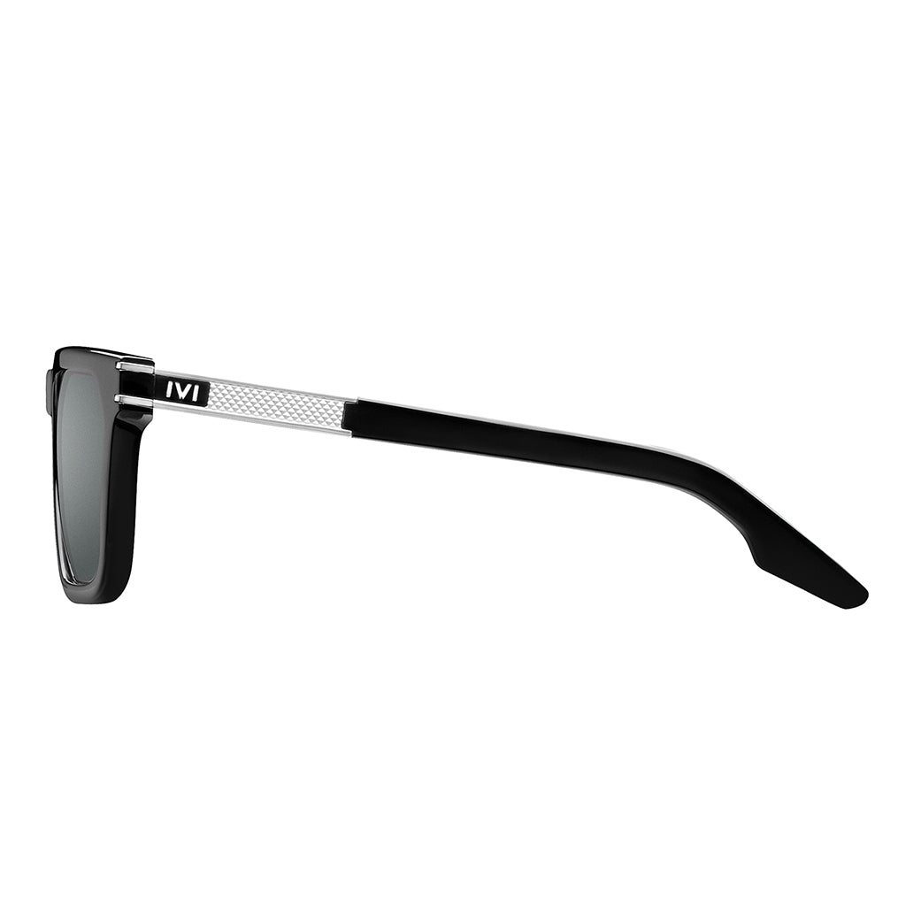 Polarized Grey AR Lens Brushed Aluminum Sunglasses Gravitas