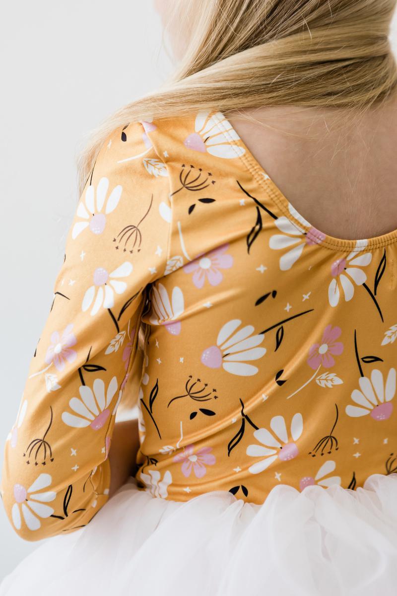 Dandelions in Fall Tutu Leotard 3/4 Sleeve Mila & Rose