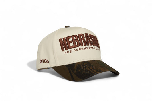 Nebraska SnapBack Camo Trucker Hat Destination Hat Co.