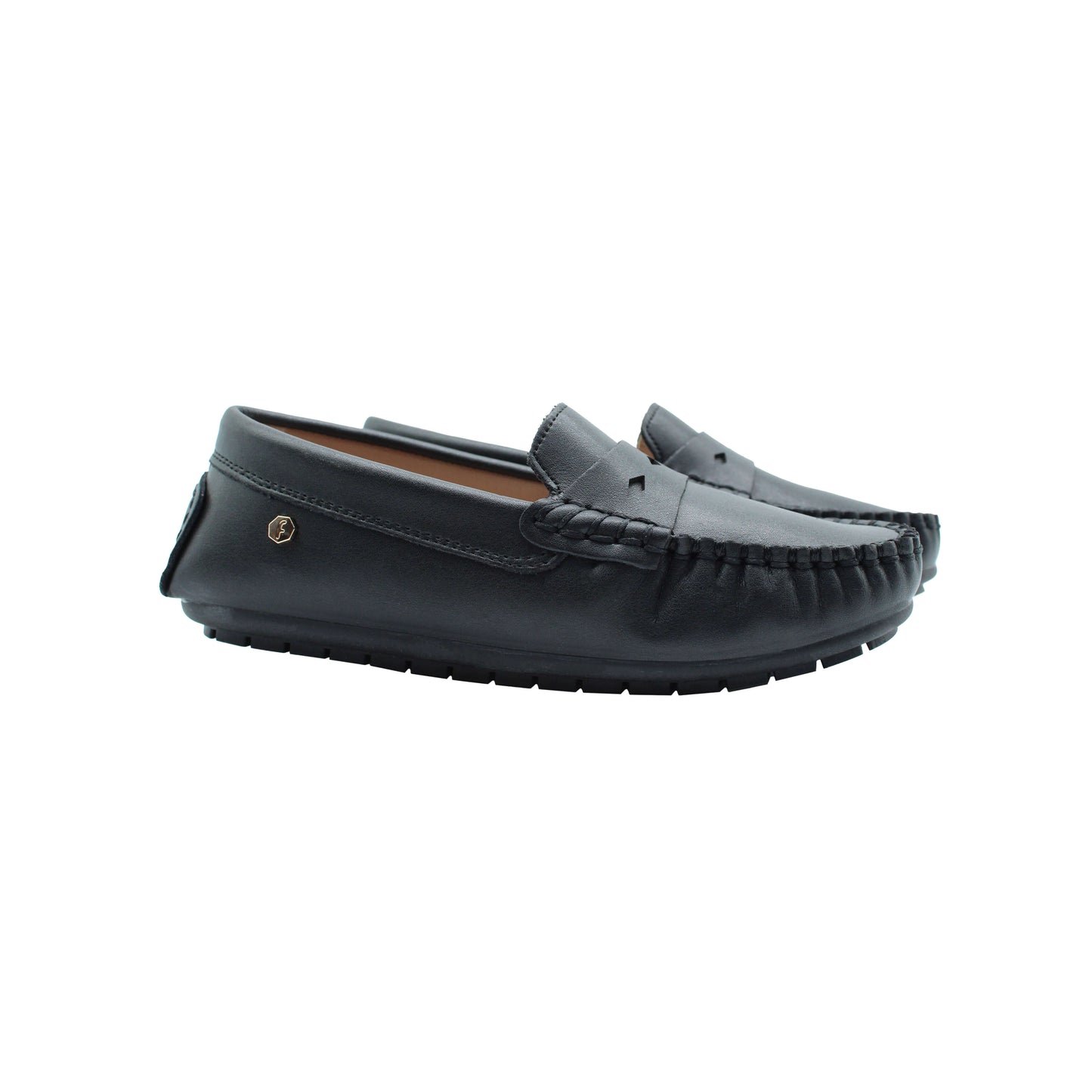 Black Leather Loafer