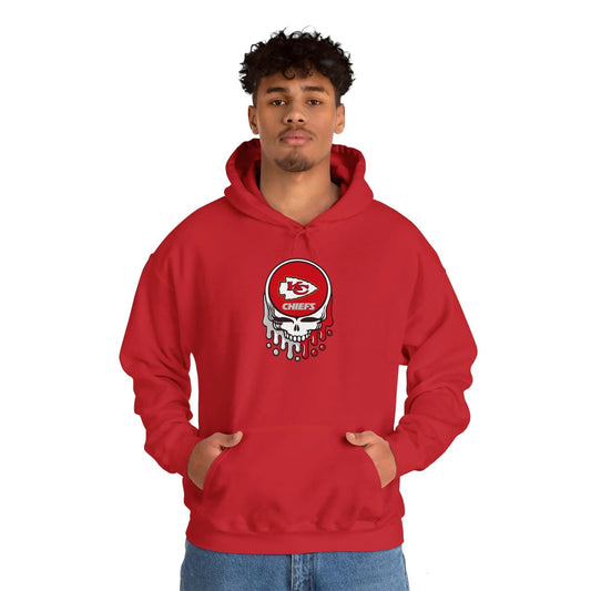 Kansas City Chiefs Grateful Dead Hooded Sweatshirt The Gridiron Collection