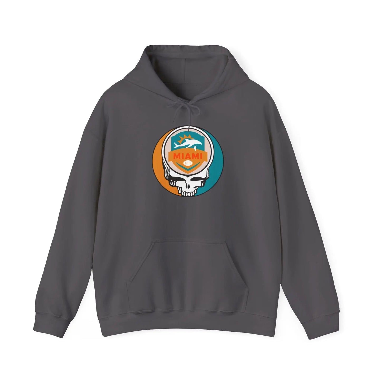 Miami Dolphins Stealie Grateful Dead Hooded Sweatshirt NFL The Gridiron Collection