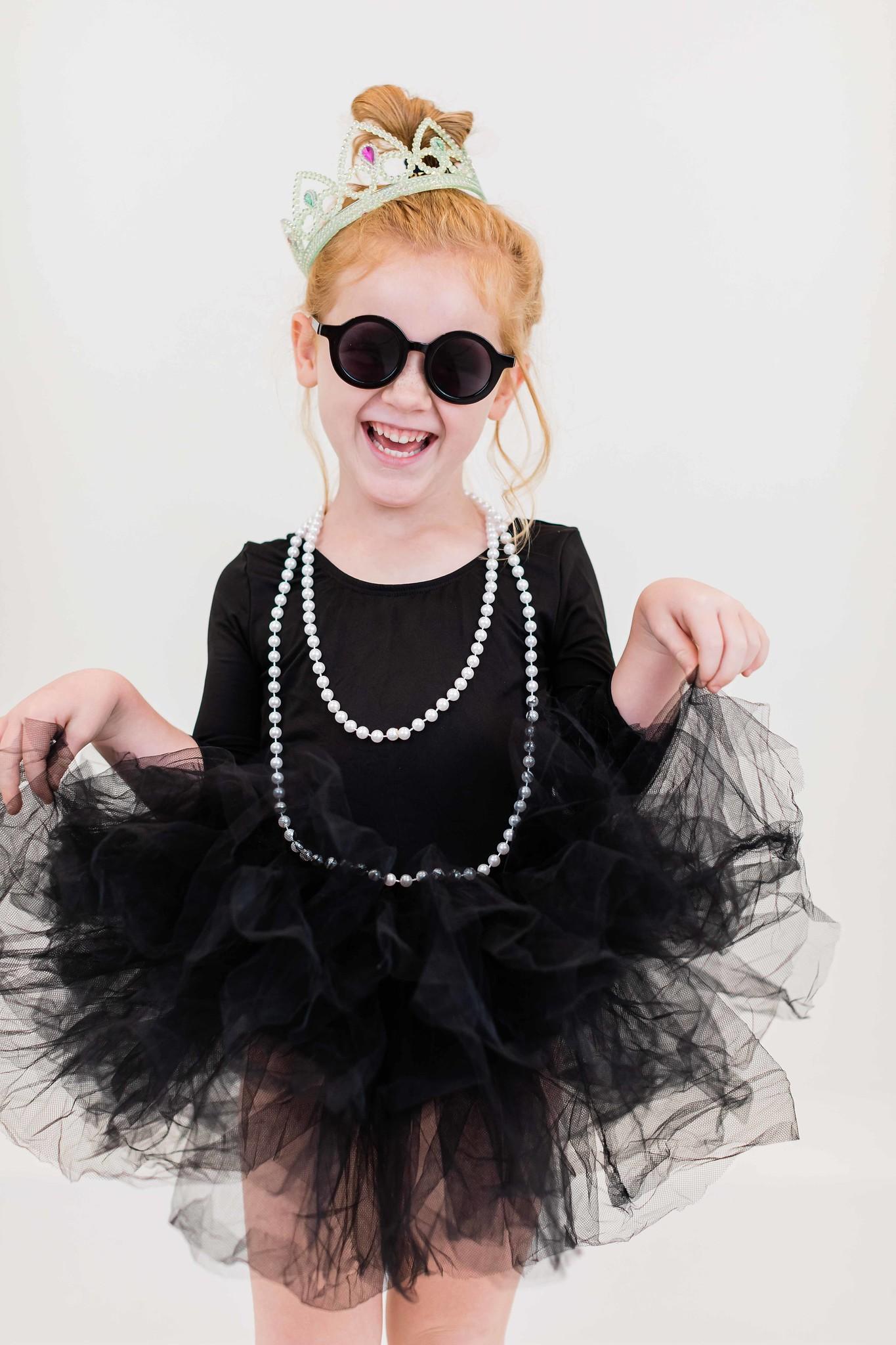 Black 3/4 Sleeve Tutu Leotard Mila & Rose