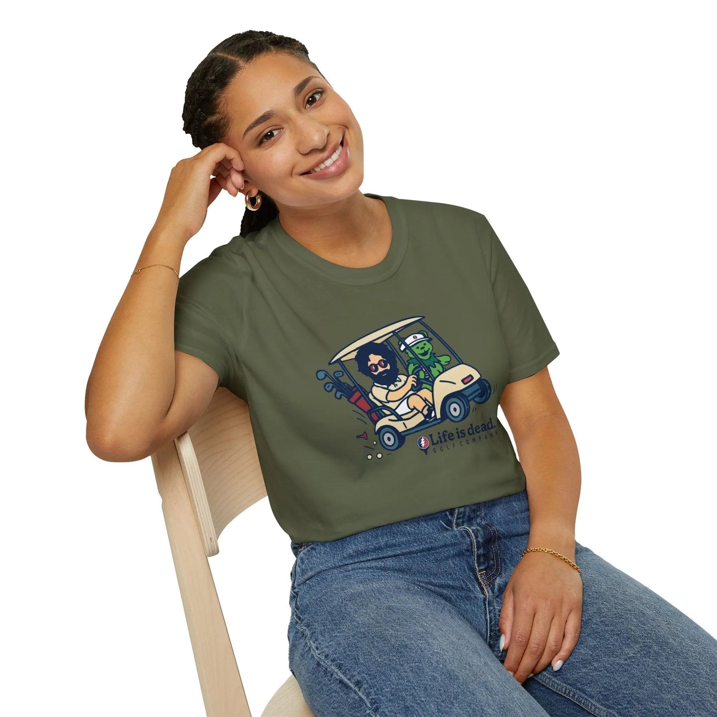 Life is Dead Soft-Style T-Shirt Joy Ridin' Jerry and The Bear Golf Company