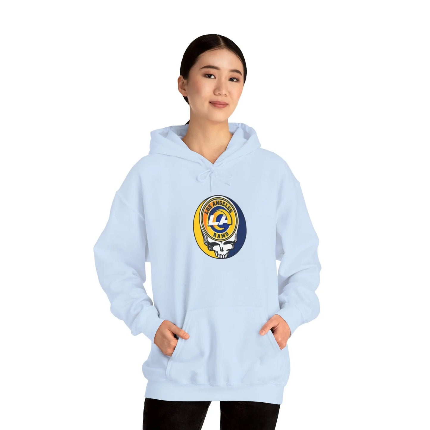 Los Angeles Rams Grateful Dead Hooded Sweatshirt The Gridiron Collection