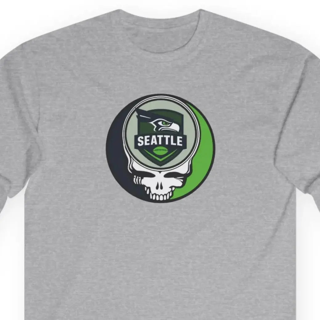 Ultra Cotton Long Sleeve Tee Stealie Gridiron Collection Seattle Edition