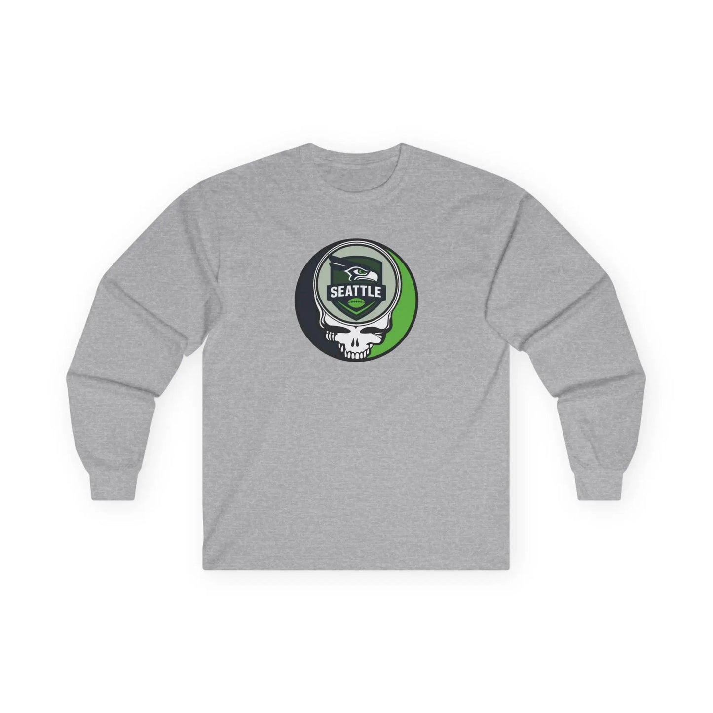 Ultra Cotton Long Sleeve Tee Stealie Gridiron Collection Seattle Edition