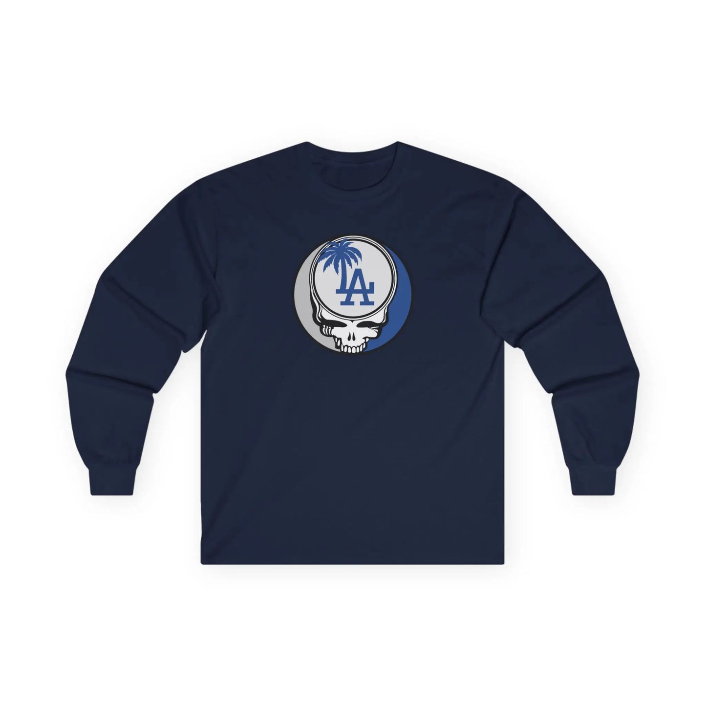 Los Angeles Baseball Edition Classic Stealie Long Sleeve Tee Eco-Friendly Cotton MLB