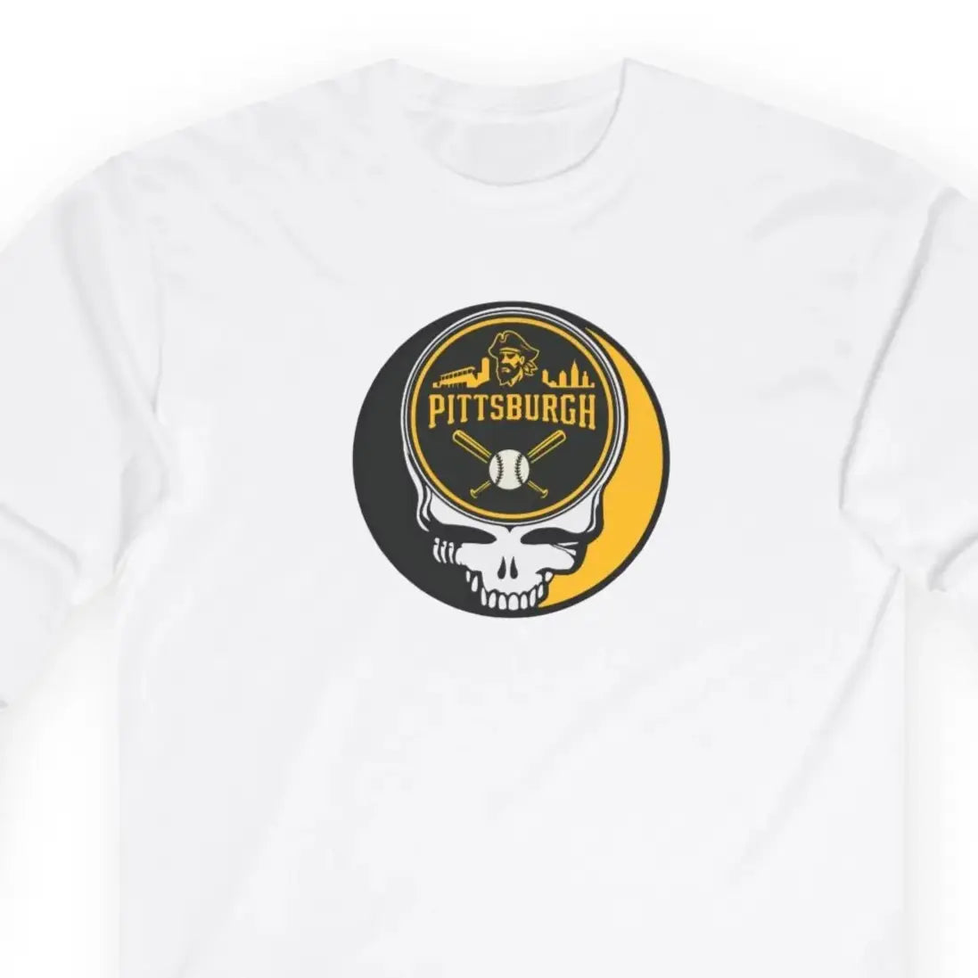 Grateful Dead Long Sleeve Tee Ultra-Cotton Pittsburgh Baseball Edition The Ballpark Collection