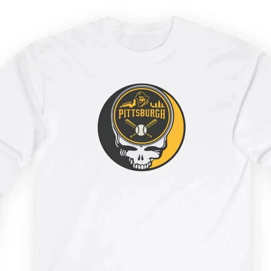 Grateful Dead Long Sleeve Tee Ultra-Cotton Pittsburgh Baseball Edition The Ballpark Collection