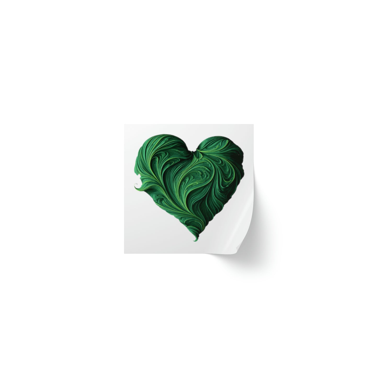 Valentine's day heart shape Square Sticker Label Rolls
