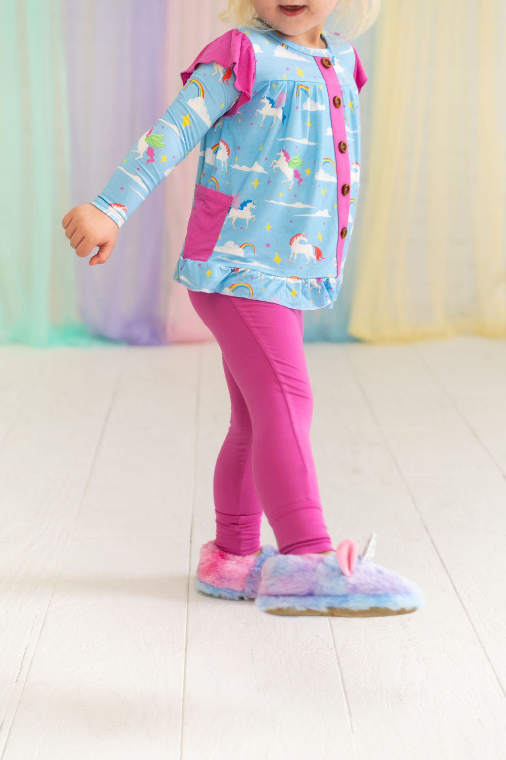 Sage Bamboo Long Sleeve Peplum Set Laree + Co.