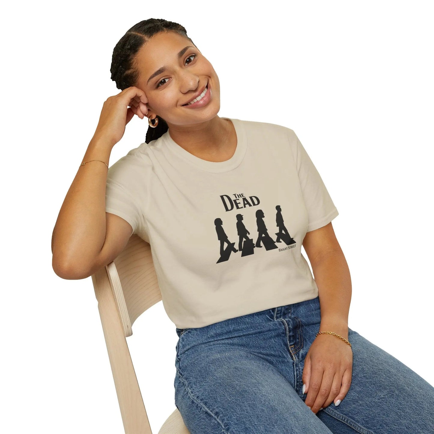 Jerry Road Haight Street Crosswalk Silhouettes T-Shirt