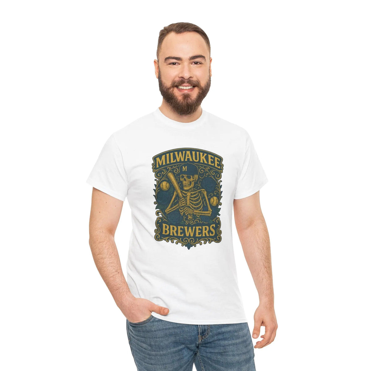 Milwaukee Baseball Edition Retro Poster Art T-shirt The Ballpark Collection