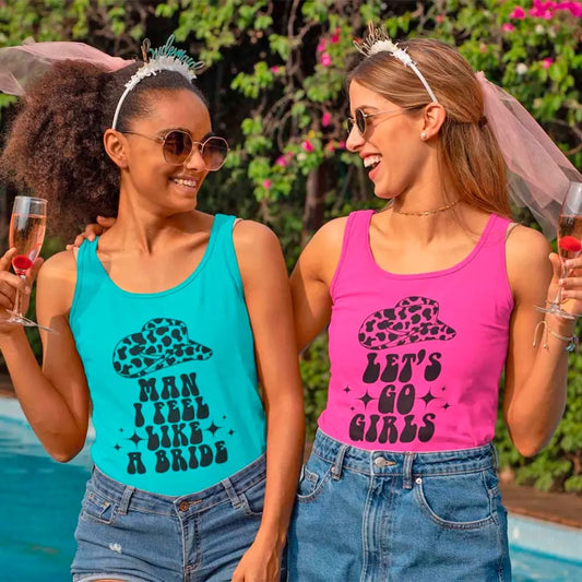 🍾 Man I Feel Like a Bride Bachelorette Party Tank Top 💍