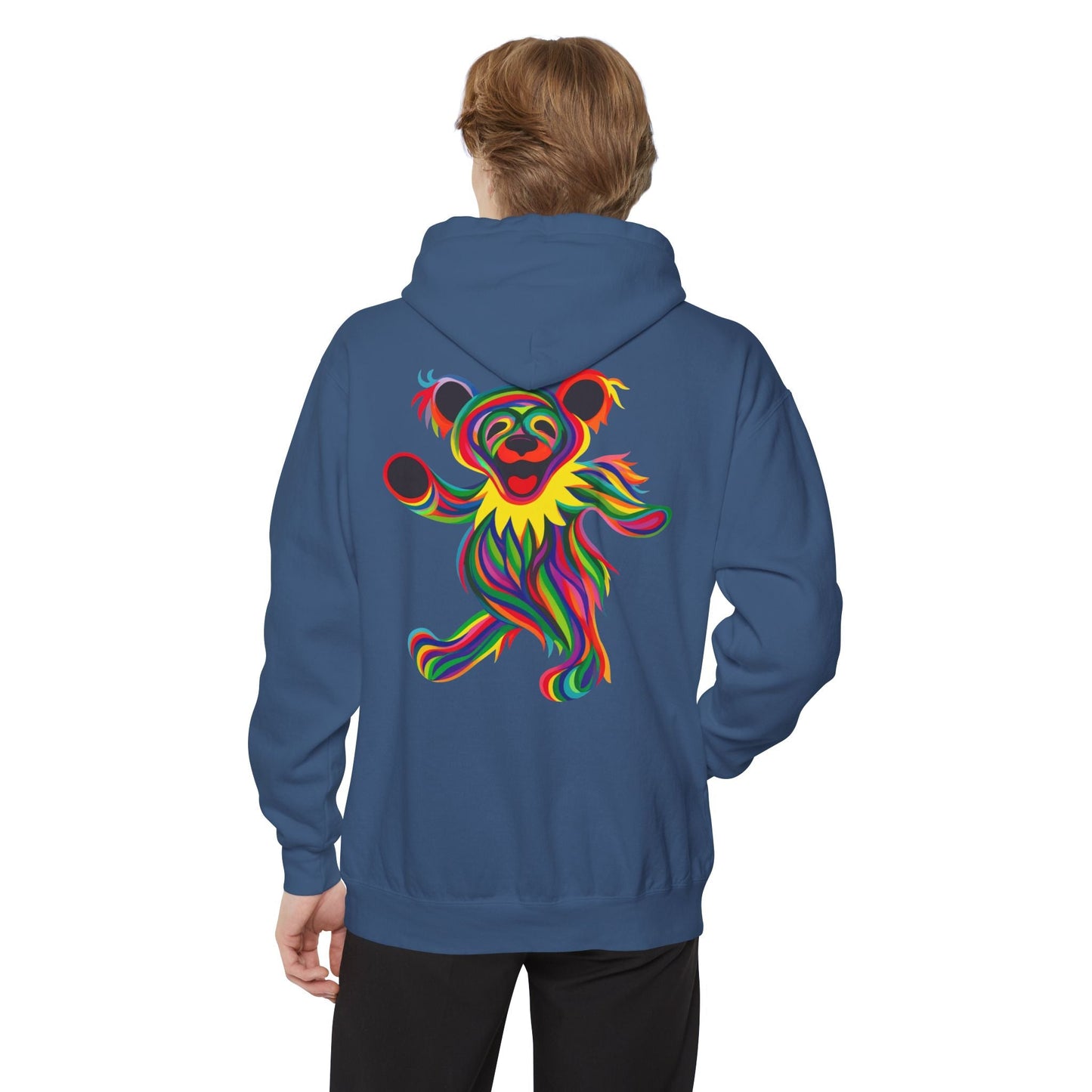 Tie-Dye Two-Sided Unisex Garment-Dyed Hoodie Bear Vineyard Collection