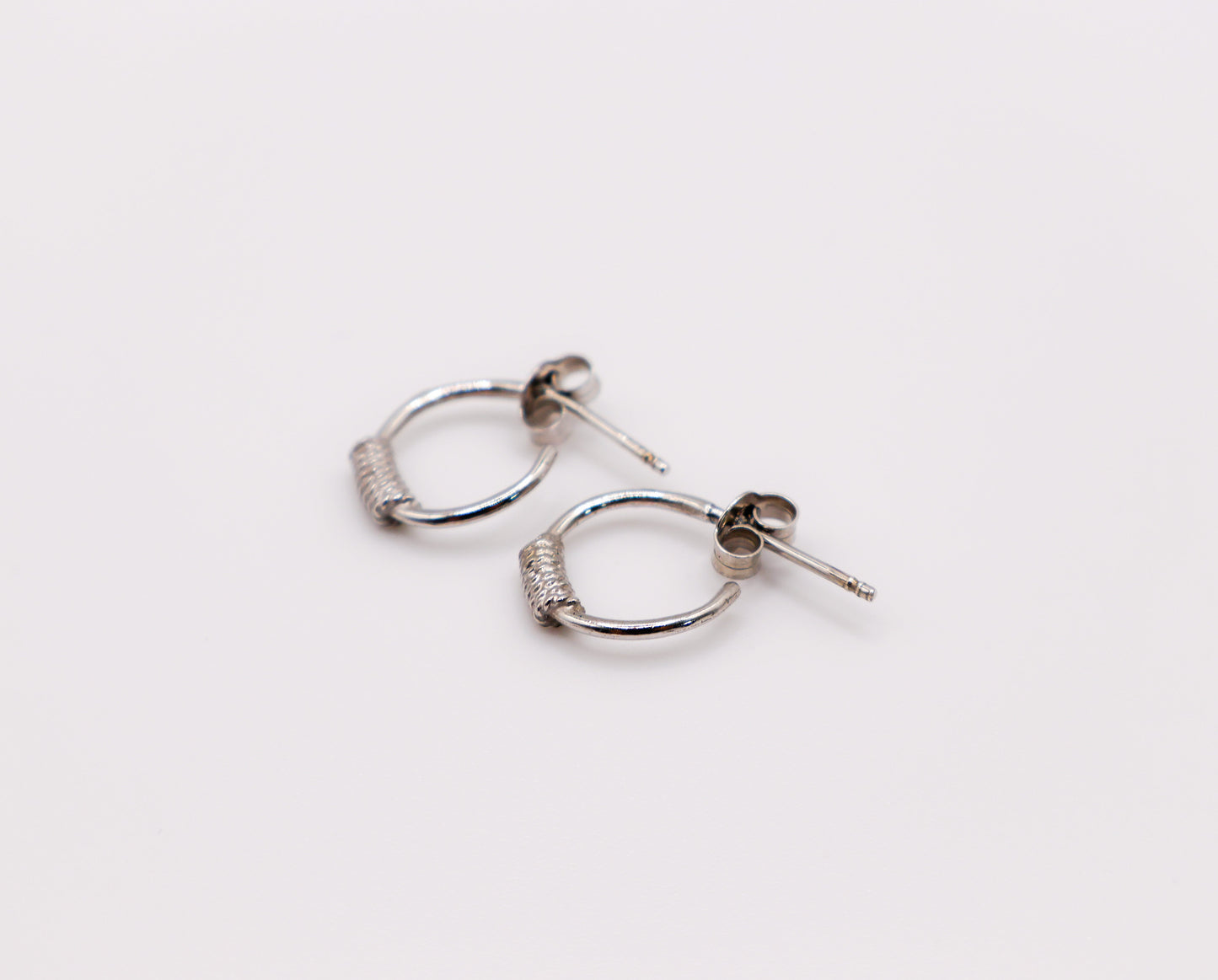 Sterling Silver Mini Hoop Earrings Italian Made