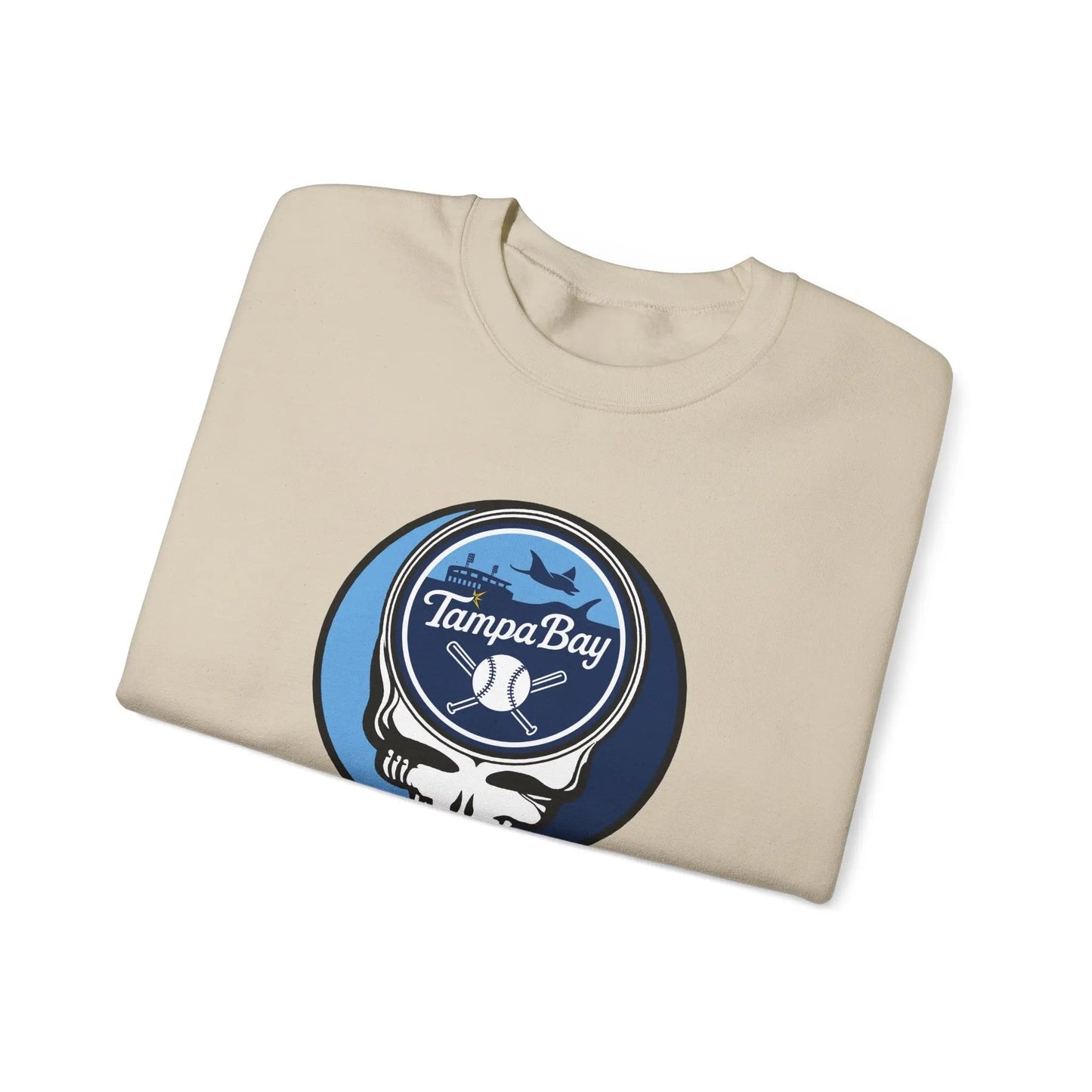 Grateful Dead Stealie Tampa Bay Baseball Edition Crewneck Sweatshirt