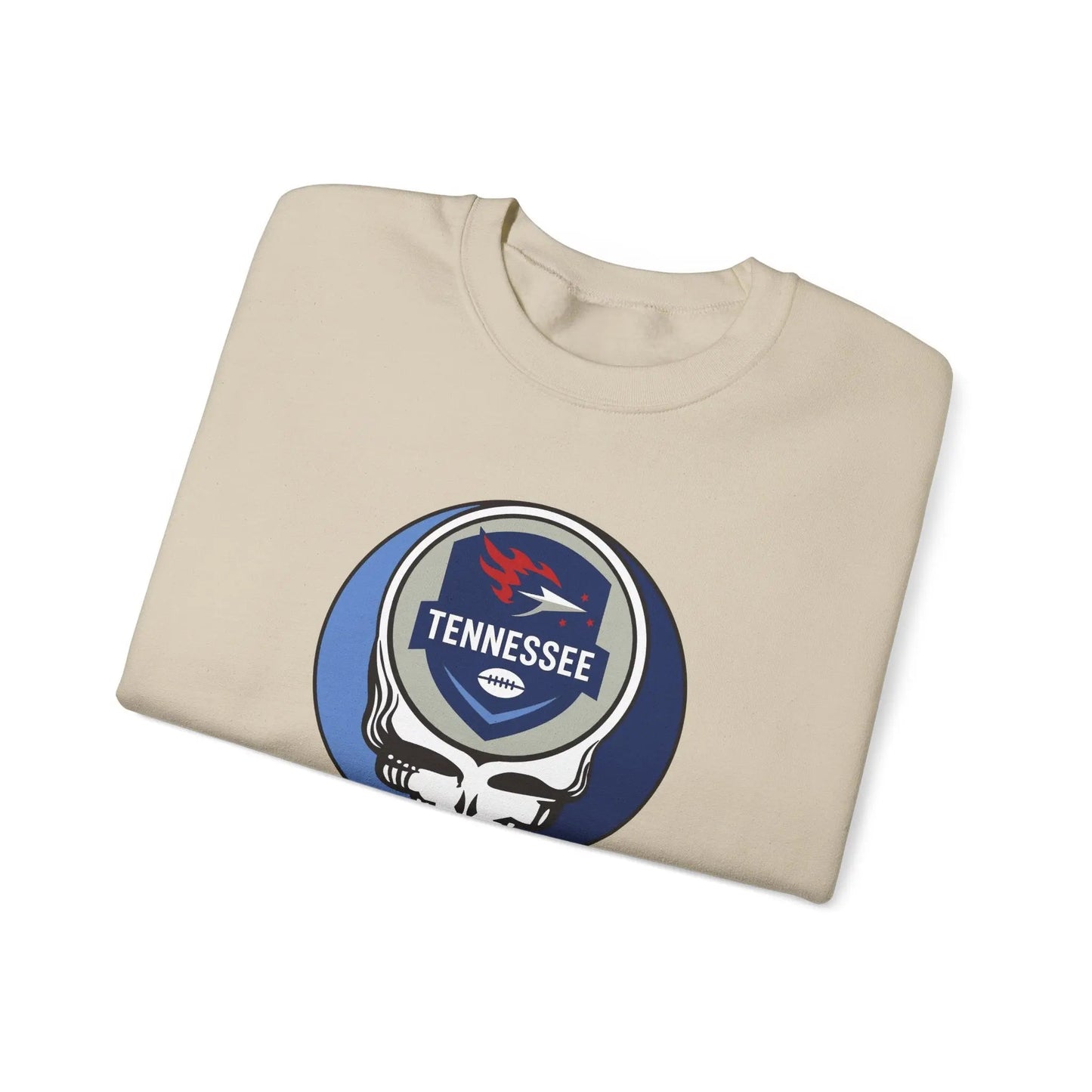 Tennessee Titans Grateful Dead Stealie Crewneck Sweatshirt NFL The Gridiron Collection