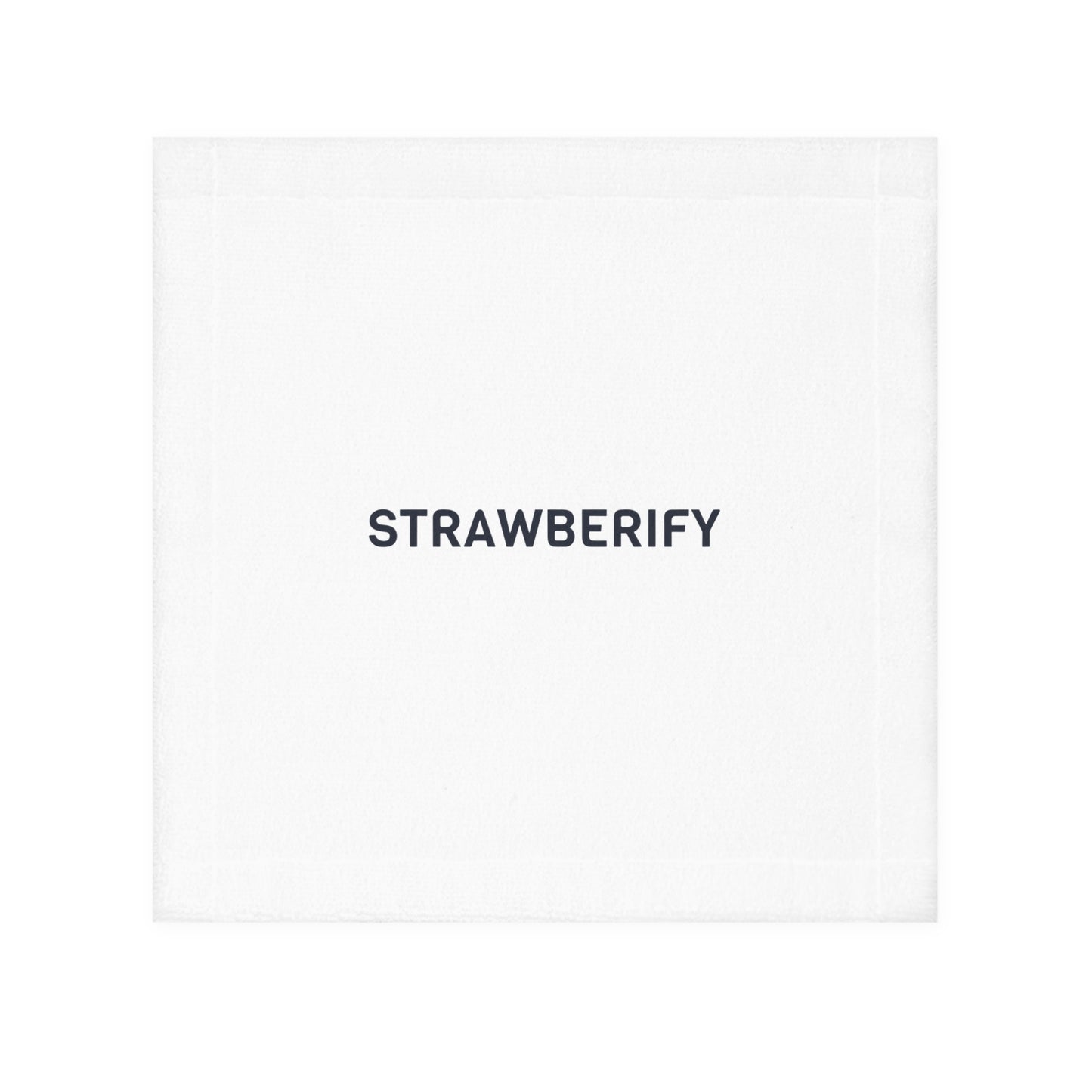 Stylish Face Towel - 'Strawberify' Design for Everyday Use