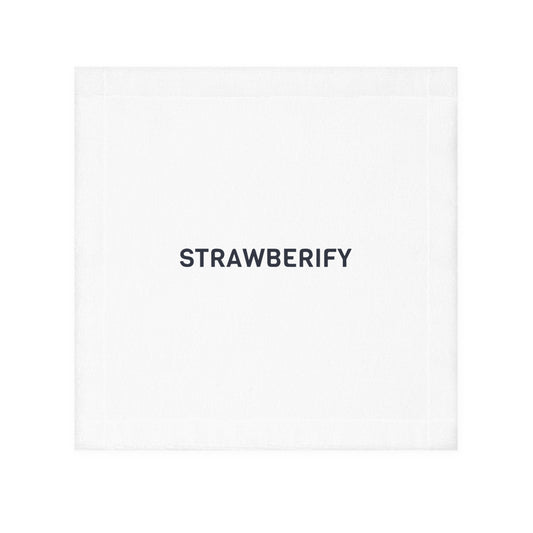 Stylish Face Towel - 'Strawberify' Design for Everyday Use