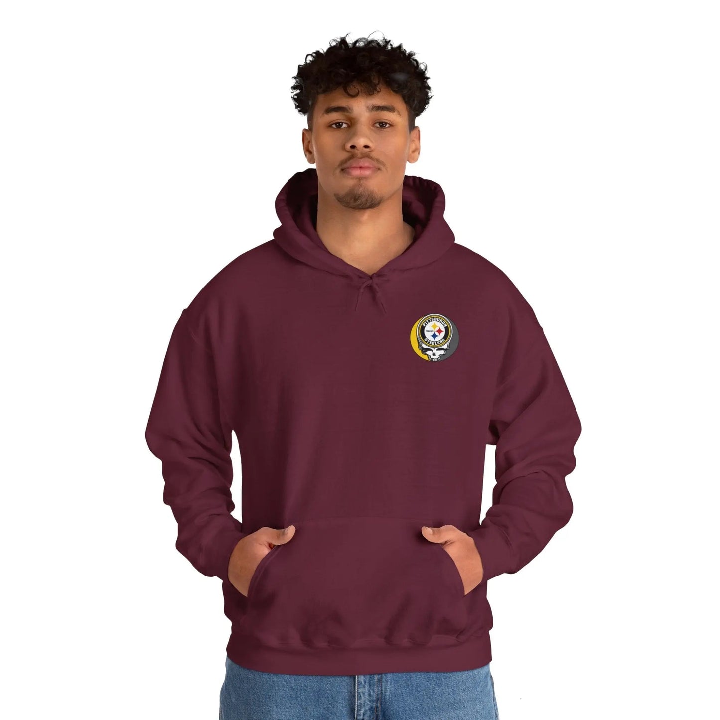 Pittsburgh Steelers Dancing Bear Two-Sided Unisex Hoodie The Gridiron Collection
