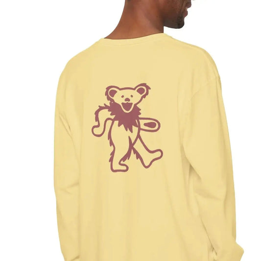 Grateful Dead Dancing Bear Garment-dyed Long Sleeve T-Shirt