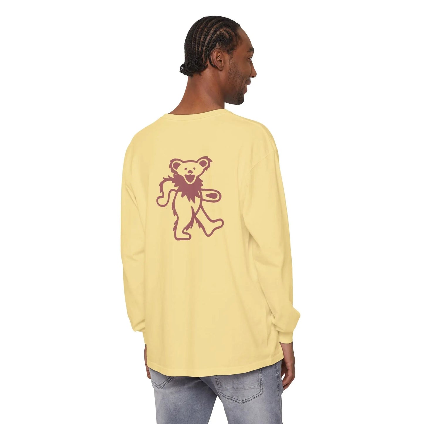 Grateful Dead Dancing Bear Garment-dyed Long Sleeve T-Shirt