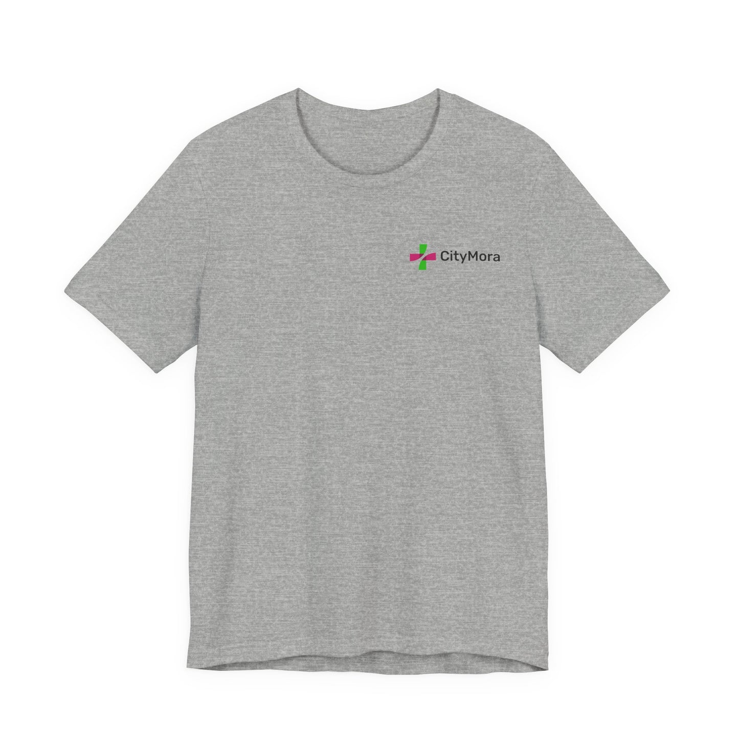 Casual Unisex Tee - 'CityMora' Motivational Short Sleeve Shirt